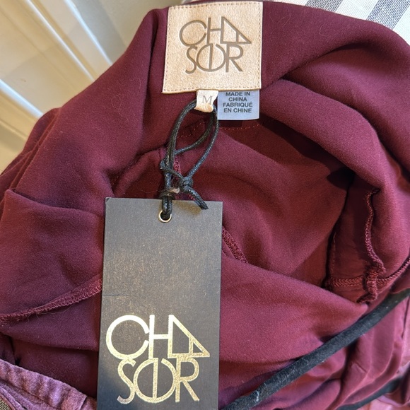 NWT CHASER Hairloom Acid wash Jumpsuit in Burgundy - Picture 9 of 10